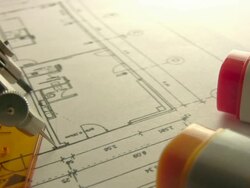 Construction and technical drawing Stock Footage