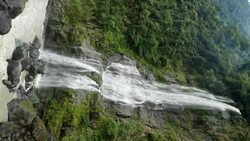 Vertical Waterfall Taiwan Stock Footage