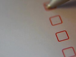 Blank Questionnaire Stock Footage