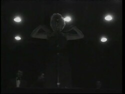 Marilyn Monroe performing for troops in Korea Stock Footage