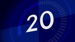 Countdown clock from 30-1 Stock Footage
