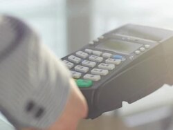 Credit Card Reader Stock Footage