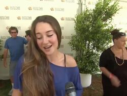 INTERVIEW: Shailene Woodley at 23rd Annual 'A Time For Heroes' Celebrity Picnic Benefiting The Elizabeth Glaser Pediatric AIDS Foundation  Stock Footage
