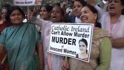 Indians protest in support of woman who died after being denied abortion in Ireland Instructional Video