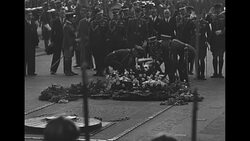 Polish Gen. Edward Rydz-Smigly lays wreath at France's Tomb of the Unknown Soldier during 1936 Paris visit News Clip