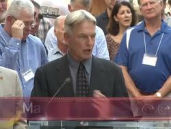 EVENT CAPSULE CHYRON: Mark Harmon Honored with Sta Stock Footage