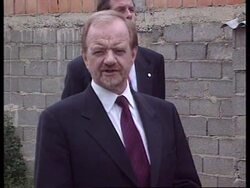 YUGOSLAVIA: KOSOVO: SERB, WHO PROTECTED ALBANIANS, FLEES News Clip