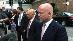 CLEAN : Quick breakthrough unlikely in Iran talks: Britains Hague News Clip
