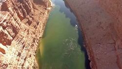 Aerial Arizona Marble Canyon Stock Footage