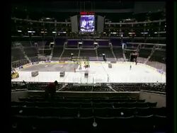Ever wonder how an arena hosts both a hockey and basketball game in the same day? Watch the staff at the Staples Center in Los Angeles make it happen. News Clip