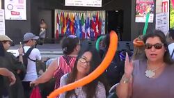 Hispanic Fiesta in Mel Lastman Square-Toronto,Canada Stock Footage