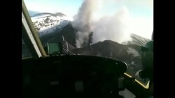 VOICED : Vista aerea del volcan Copahue News Clip