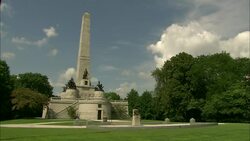 Cenotaph of Lincoln Tomb State Historic Site Stock Footage