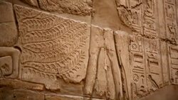 Sculptures from Karnak, Luxor Egypt Stock Footage
