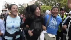 CLEAN : Argentina: huge procession to worship the Virgin of the Miracle News Clip