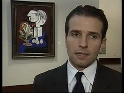 USA: NEW YORK CITY: FINE ART AUCTION SHOWN ON INTERNET News Clip