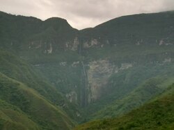 "Wide of Gocta Falls [Catarata del Gocta], Peru [PerÃƒÂº]" Stock Footage