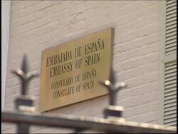 PETA stage anti-bullfighting demo outside Spanish embassy News Clip