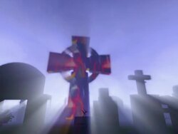 Spooky cemetery Stock Footage