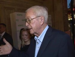 INTERVIEW - Sir Michael Caine on retirement and his favorite film directors at A Night Out Withâ€¦ Sir Michael Caine Stock Footage