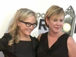 Rachael Harris at The Book Of Mormon Los Angeles Opening Night Stock Footage