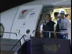 Olympic torch arriving in Bangkok Instructional Video