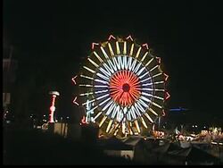 Ferris Wheel in Motion Stock Footage