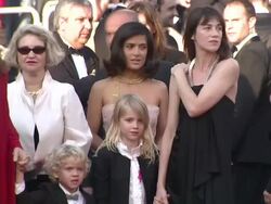 Charlotte Gainsbourg, Gabriel Gotting, Julie Bertucelli, Morgana Davies, Zoe Boe, Salma Hayek, Sue Taylor, Yael Fogiel at the Closing Night/The Tree Red Carpet: Cannes Film Festival 2010 at Cannes . (Footage by WireImage Video/GettyImages) Stock Footage