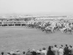 1965 Grand National horse race Stock Footage