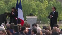 CLEAN : Hollande attends ceremony marking Armenian genocide News Clip