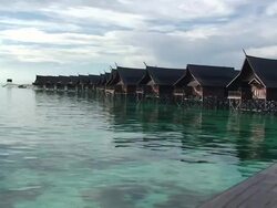 Water Bungalows Stock Footage
