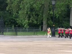 MS Shot of Queen's Birthday Parade / London, United Kingdom Stock Footage