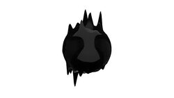 Futuristic Abstract Object on White Background Stock Footage