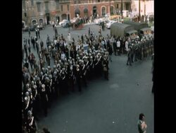 SYND 19/4/70 THOUSANDS OF LEFTWING YOUTHS STAGE AN ANTI-AMERICAN DEMONSTRATION News Clip