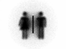 UNISEX : women and men coming, white back - (TRANSITION) Stock Footage