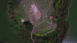 Bulgaria Stone Age Cult Complex Stock Footage