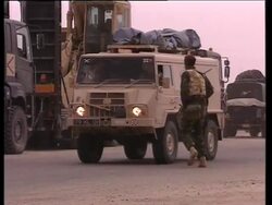 GWT: Troops moving up to border with Kuwait News Clip