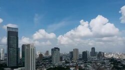 Bangkok towers cityscape Stock Footage