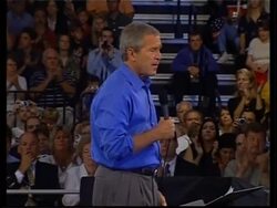 Kerry and Bush campaigning News Clip