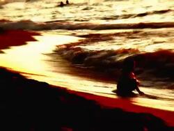 Beach and Child Stock Footage