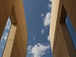 Oklahoma City Bombing Memorial Gates Stock Footage