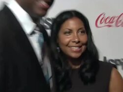 Earvin Magic Johnson and Cookie Johnson at "ASPiRE" Television Network Launch Event Stock Footage