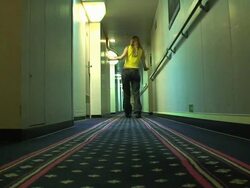 Solitary drunk Stock Footage