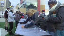 Fans Help Send Off Patriots to Super Bowl LI News Clip