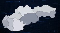 Slovakia network map Stock Footage