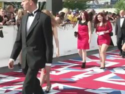 ATMOSPHERE: Arqiva British Academy Television Awards at The National Theatre on May 27, 2012 in London, England (Footage by WireImage Video/Getty Images) Stock Footage