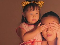 Birthday of the little girl Stock Footage