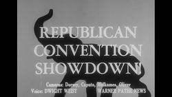 Title cards for 1952 GOP convention stories News Clip