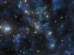Loopable galaxy with stars Stock Footage