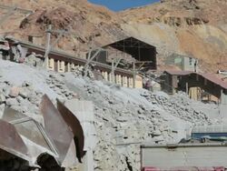 MS Shot of people working in mine / Potosi, Bolivia Stock Footage